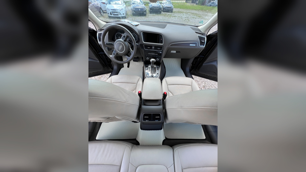 OMEVO EVA Fußmatten Audi Q5 8R – kompletter Fußmatten-Satz vorn + hinten + Mitteltunnel.