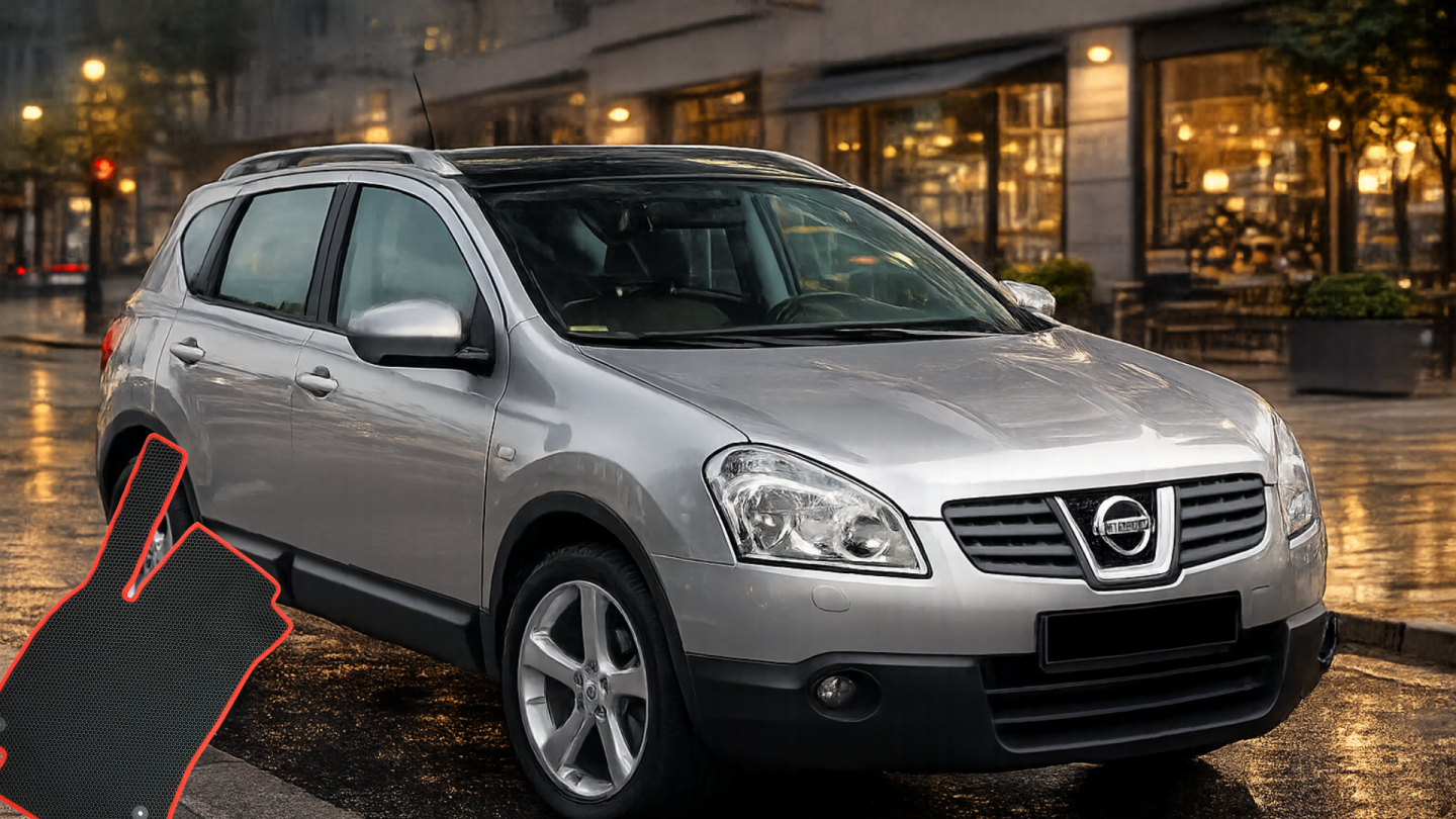 Fußmatten für Nissan Qashqai J10 — EVA, Gummi oder Velours?