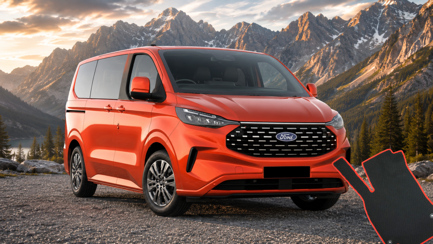 Fußmatten für Ford Transit Custom 2. Gen — EVA, Gummi oder Velours?