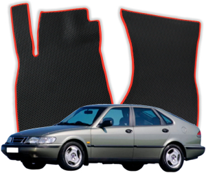 EVA Fußmatten für Saab 900 2 gen Kompakt 3 Türer (1994-1998)