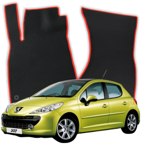 EVA Fußmatten für Peugeot 207 1 gen Kompakt 5 Türer (2006-2014)