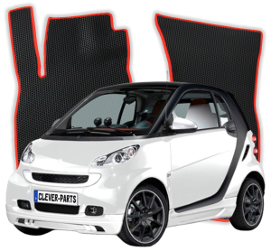 EVA Fußmatten für Smart Fortwo 2 gen Kompakt 3 Türer (2007-2014)