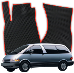 OMEVO EVA Fußmatten® für Toyota Previa 1 gen Minivan (1990-2000)