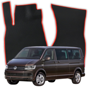 EVA Fußmatten für Volkswagen Transporter Caravelle 8-Sitzer T6 6 gen Van 4 Türen (2015-2021)