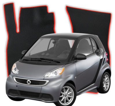 EVA Fußmatten für Smart Fortwo Hybrid 3 gen Kompakt 3 Türer (2014-2020)