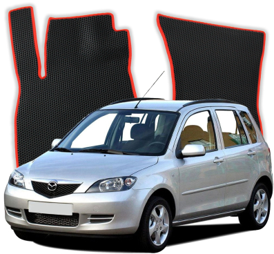 EVA Fußmatten für Mazda 2 DY 1 gen Kompakt 5 Türer (2002-2007)