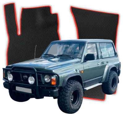 EVA Fußmatten für Nissan Patrol 5-Sitzer Y60 4 gen SUV 3 Türer (1987-1997)