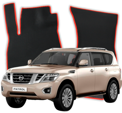 EVA Fußmatten für Nissan Patrol 5-Sitzer Y62 6 gen SUV (2010-2024)