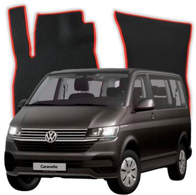 EVA Fußmatten für Volkswagen Transporter Caravelle 8-Sitzer T6 6 gen Minibus (2015-2019)