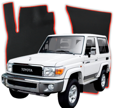 EVA Fußmatten für Toyota Land Cruiser Hard Top 4-Sitzer J70  SUV 3 Türer (2021-2023)