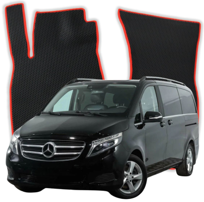 EVA Autoteppiche OMEVO für Mercedes-Benz V-Klasse 3-Sitzer W447 3 gen Minivan Extra Lang (2014-2025)