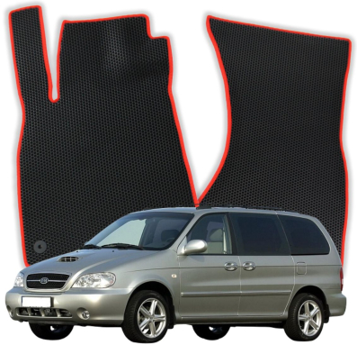 EVA Auto-Fußmatten OMEVO für Kia Carnival 6-Sitzer 1. Gen Minivan (1998-2005)