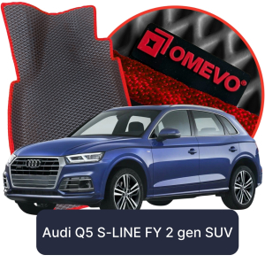 OMEVO 5D Pro EVA Fußmatten für Audi Q5 S-LINE FY 2. gen SUV (2016-2024)