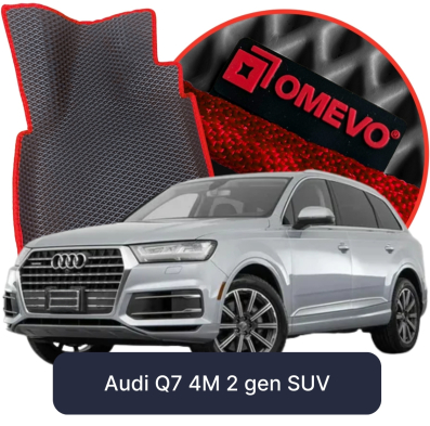 EVA Auto Fussmatten OMEVO fuer Audi Q7 5-sitzer 4M 2 gen SUV (2015–2025)