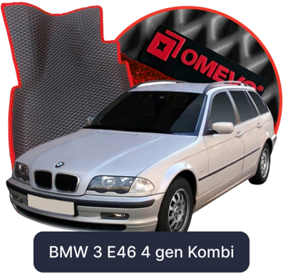 OMEVO 5D Pro EVA Fußmatten für BMW 3 E46 4. gen Kombi (1998-2007)