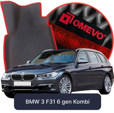 OMEVO 5D Pro EVA Fußmatten für BMW 3 F31 6. gen Kombi (2011-2018)