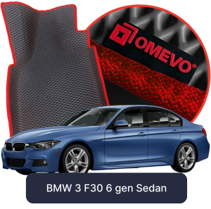 OMEVO 5D Pro EVA Fußmatten für BMW 3 F30 6. gen Sedan (2011-2018)