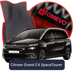 OMEVO 5D Pro EVA Fußmatten für Citroën Grand C4 SpaceTourer 7-sitzig 2. gen Minivan (2013-2022)