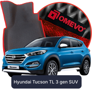 OMEVO 5D Pro EVA Fußmatten für Hyundai Tucson TL 3. gen SUV (2015-2020)
