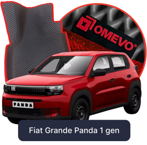 OMEVO 5D Pro EVA Fußmatten für Fiat Grande Panda 1. gen Hatchback 5-türig (2025-2025)
