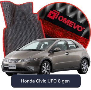 OMEVO 5D Pro EVA Fußmatten für Honda Civic UFO 8. gen Hatchback 3-türig (2006-2011)