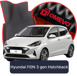 OMEVO 5D Pro EVA Fußmatten für Hyundai I10N 3. gen Hatchback 5-türig (2019-2025)