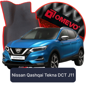 OMEVO 5D Pro EVA Fußmatten für Nissan Qashqai Tekna DCT J11 2. gen SUV (2013-2021)
