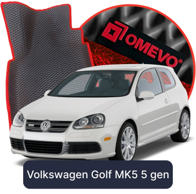 EVA Auto Fussmatten OMEVO fuer Volkswagen Golf MK5 5 gen Hatchback 3-tuerig (2003–2009)