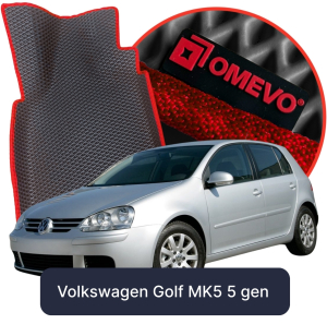 OMEVO 5D Pro EVA Fußmatten für Volkswagen Golf MK5 5. gen Hatchback 5-türig (2003-2009)
