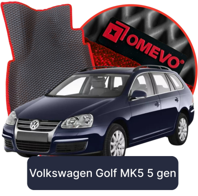 EVA Auto Fussmatten OMEVO fuer Volkswagen Golf MK5 5 gen Kombi (2003–2009)