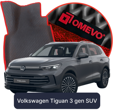 OMEVO 5D Pro EVA Fußmatten für Volkswagen Tiguan Elegance 3. gen SUV (2023-2025)