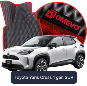 OMEVO 5D Pro EVA Fußmatten für Toyota Yaris Cross Hybride 1. gen SUV (2020-2025)