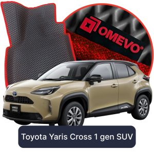 OMEVO 5D Pro EVA Fußmatten für Toyota Yaris Cross 1. gen SUV (2020-2025)
