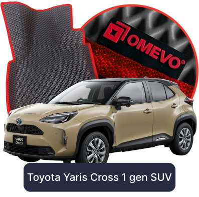 OMEVO 5D Pro EVA Fußmatten für Toyota Yaris Cross 1. gen SUV (2020-2025)
