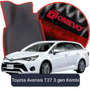 OMEVO 5D Pro EVA Fußmatten für Toyota Avensis T27 3. gen Kombi (2009-2018)