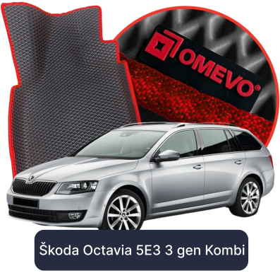 OMEVO 5D Pro EVA Fußmatten für Škoda Octavia 5E3 3. gen Kombi (2013-2020)