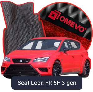 OMEVO 5D Pro EVA Fußmatten für Seat Leon FR 5F 3. gen Hatchback 5-türig (2012-2020)