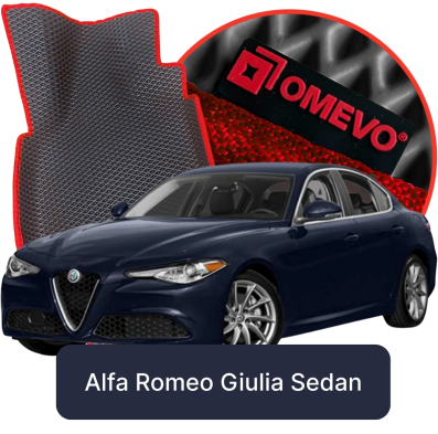 OMEVO 5D Pro EVA Fußmatten für Alfa Romeo Giulia 1. gen Sedan (2016-2025)