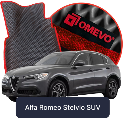 OMEVO 5D Pro EVA Fußmatten für Alfa Romeo Stelvio 1. gen SUV (2016-2025)