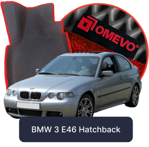 OMEVO 5D Pro EVA Fußmatten für BMW 3 E46 4. gen Hatchback 3-türig (1998-2007)