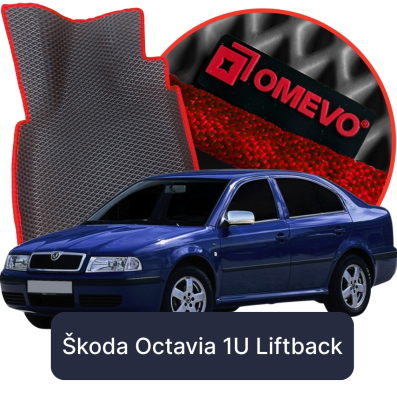 OMEVO 5D Pro EVA Fußmatten für Škoda Octavia 1U 1. gen Liftback (1996-2011)