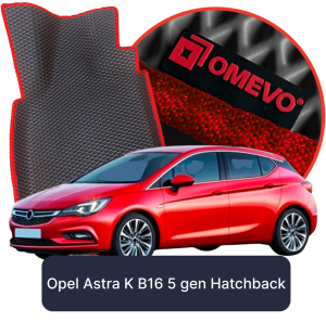 OMEVO 5D Pro EVA Fußmatten für Opel Astra K B16 5. gen Hatchback 5-türig (2015-2021)