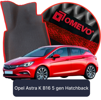 OMEVO 5D Pro EVA Fußmatten für Opel Astra K B16 5. gen Hatchback 5-türig (2015-2021)