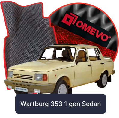OMEVO 5D Pro EVA Fußmatten für Wartburg 353 1. gen Sedan (1966-1989)
