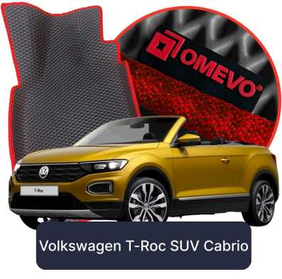 OMEVO 5D Pro EVA Fußmatten für Volkswagen T-Roc 1. gen SUV Cabrio (2017-2025)