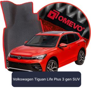 OMEVO 5D Pro EVA Fußmatten für Volkswagen Tiguan Life Plus 3. gen SUV 5-türig (2024-2025)