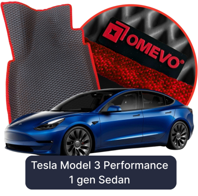 EVA Auto Fussmatten OMEVO fuer Tesla Model 3 Performance 1 gen Limousine (2017–2025)