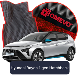 OMEVO 5D Pro EVA Fußmatten für Hyundai Bayon 1. gen Hatchback 5-türig (2022-2025)