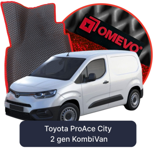 OMEVO 5D Pro EVA Fußmatten für Toyota ProAce City 2-sitzig 2. gen KombiVan (2019-2025)