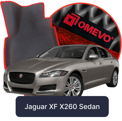 EVA Auto Fussmatten OMEVO fuer Jaguar XF X260 2 gen Limousine (2015–2024)